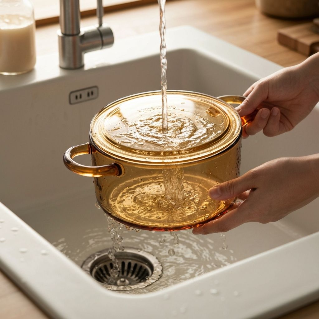Cleaning and caring for Visions glass-ceramic cookware
