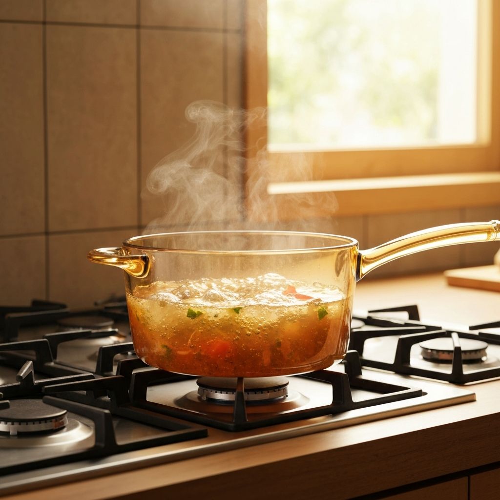 Visions Saucepans — transparent glass-ceramic cookware