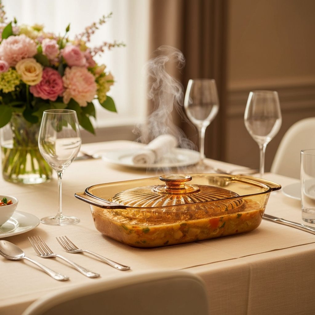 Visions Serve & Table Collection — transparent glass-ceramic cookware